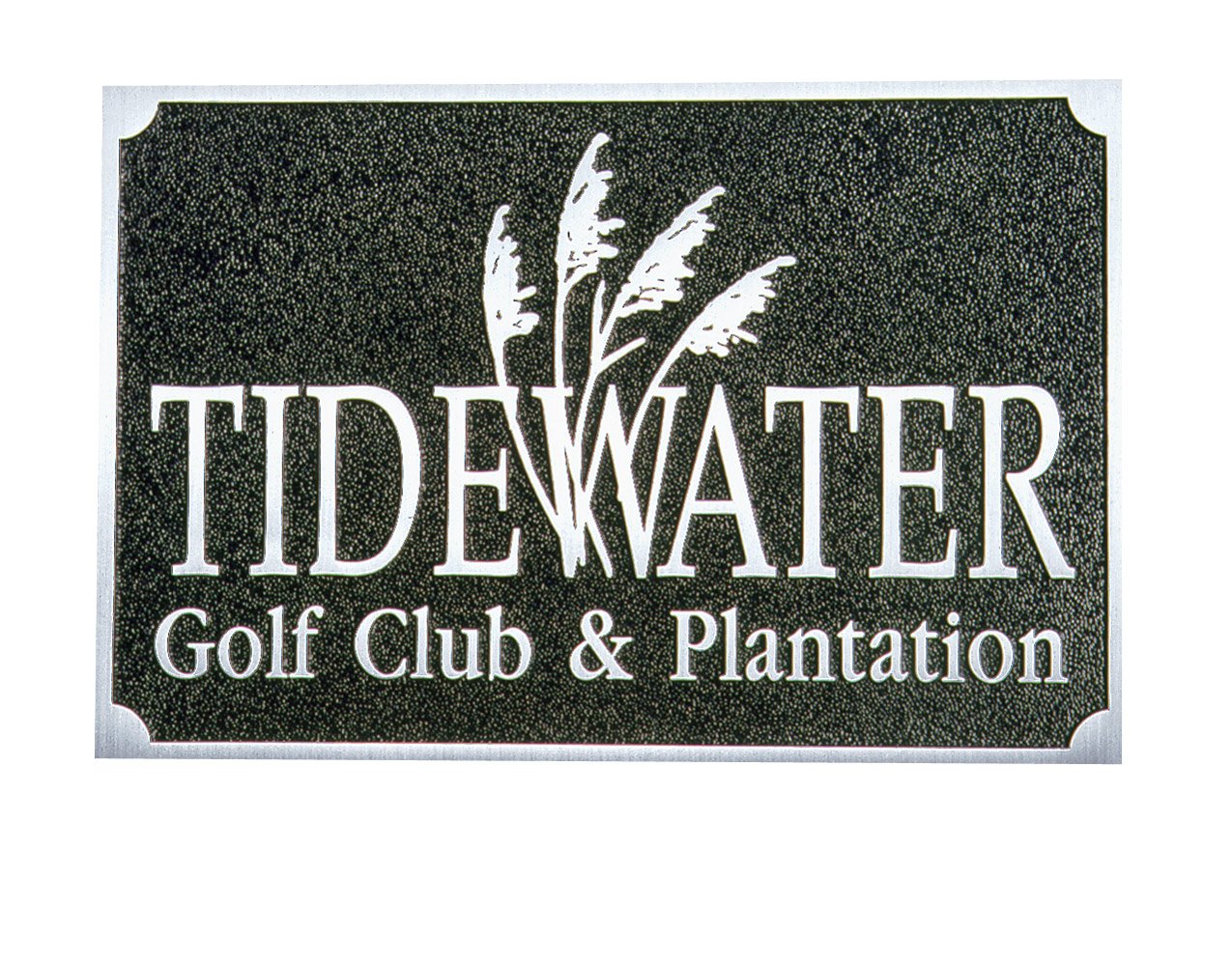 address-alminum-address-plaque Custom cast aluminum plaque with satin aluminum finish