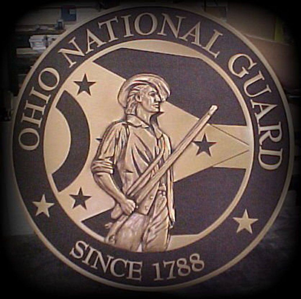 cast-bronze-army-national-guard-lg cast bronze seal national guard 3d sculpted